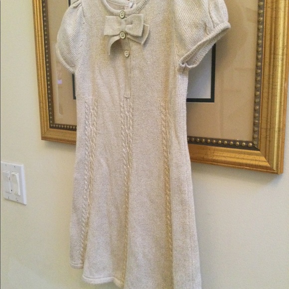 Size 4 dress cream and golden - Picture 4 of 6